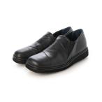 スリッポン 「高機能」スクエアトゥ切り替えスリッポン レディース