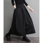 パンツ 変形タックスカンツワイドパンツ レディース