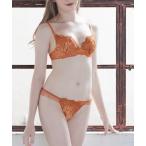 ブラジャー ショーツセット 「脇高デコルテ魅せ、寄せたバストを逃さない耳付きカップ」ブラジャー&Tバックセット