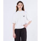 tシャツ ベアロゴ刺繍裏毛トップス レディース