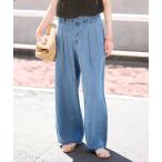 ジーンズ デニム デニムパンツ 「追加」LE DENIM TUCK TROUSER レディース