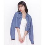 ブラウス シャツ サイドリボンショート丈シャツ レディース