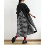 「e-zakkamania stores」 「In Field」半袖ワンピース フリー ブラック レディース
