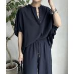 ブラウス シャツ 「WEB限定」タンブラーブッチャー袖ギャザーシャツ レディース