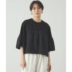tシャツ 「1枚で着映える」タフタコンビウェーブカットソー レディース