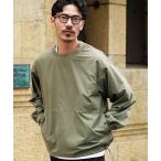 tシャツ ポリエステルタフタ ドローコード シャーリング プルオーバー ロンT メンズ