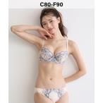 ブラジャー ショーツセット SHIROHATOとトリンプの共同企画 キューティハート&リボン通し ブラジャー&ショーツセット CDEFアンダー80-9