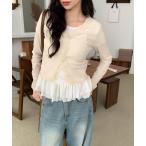 ショッピングサマー カーディガン カーディガン サマーレースリブカーディガン レディース