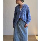 ブラウス シャツ バックシャーリングロングシャツ レディース