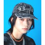 キャップ 帽子 an meets zakka ケミカルウォッシュダメージデニムローキャップ レディース メンズ