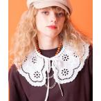 ショッピングＺＡＫＫＡ つけ襟 付け襟 an meets zakka コットンフラワーホールレース付け襟