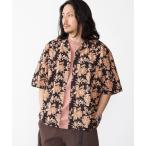 シャツ BENCH MARKING SHIRTS_ インディアン バティック ショートスリーブ シャツ メンズ