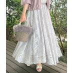 スカート 「上品・通勤」サークルレーススカート