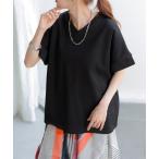 tシャツ 二の腕カバーバンド袖シャツ レディース