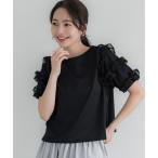 tシャツ 袖フリル半袖トップス レディース