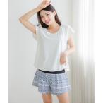 水着 「2点セット」体型カバー インナーブラ付き 半袖 セパレート 水着 レディース