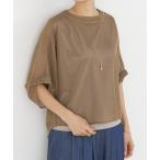 tシャツ カラミプルオーバー レディース