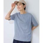 tシャツ 「2025年春夏」オーガニックコットンボーダードットTシャツ レディース