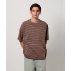 tシャツ アシッドウォッシュ ボーダー Tシャツ メンズ