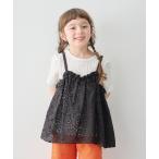 ブラウス シャツ レースキャミ ドッキングトップス キッズ 子供服 女の子