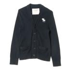 「Abercrombie&Fitch」 ニットカーディガン S ネイビー メンズ