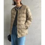「TAION」 ダウンジャケット M カーキ レディース