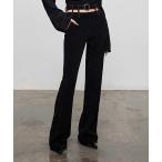 「chuclla」 「CHENTAITAI」ブーツカットパンツ L ブラック レディース