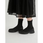 「emmi」 ショートブーツ 24.5cm ブラック レディース