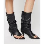 ブーツ THONG FAUX LEATHER ブーツ レディース