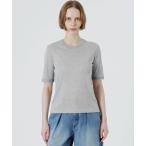 tシャツ ラメリブTシャツ レディース