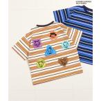 tシャツ WEB限定「OSAMU GOODSコラボ」ボーダーTシャツ キッズ 子供服 男の子 女の子