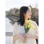 ブラウス シャツ 「日比谷花壇コラボ」プリントクロップドシャツ(セットアップ可) レディース