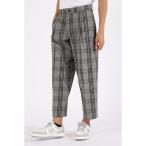  брюки [new balance golf] двойной в клетку one tuck широкий длинные брюки (MENS) мужской 