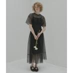 ワンピース シアーギャザーウエストドレス / Sheer Gathered Waist Dress
