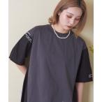 tシャツ 26/-天竺×布帛ランタンスリーブプルオーバー レディース
