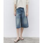ショッピングハーフパンツ レディース ジーンズ デニム デニムパンツ 「tageechita」ベーシックウォッシュデニムハーフパンツ レディース