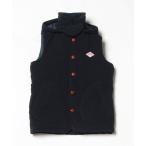 ショッピングダウンベスト 「DANTON」 ワンポイントダウンベスト 34 ネイビー レディース