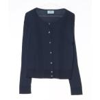 ショッピングPRADA 「PRADA」 ニットカーディガン 40 ネイビー レディース