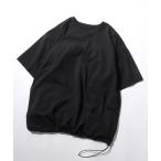 tシャツ COOL THROUGH Function T-shirt/接触冷感 速乾 ドローコード オーバーサイズ 半袖Tシャツ メンズ レディース