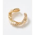 ショッピングイヤーカフ イヤーカフ クロスパールイヤーカフ レディース