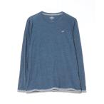 「Hollister」 刺繍長袖Tシャツ S ネイビー メンズ