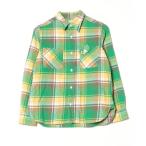 「BEAMS BOY」 長袖ネルシャツ ONE SIZE グリーン レディース