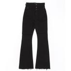 「EMODA」 ブーツカットデニムパンツ SMALL ブラック レディース