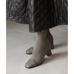 「RANDA」 ショートブーツ S グレー レディース