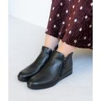 ブーツ 「本革」プラットサイドファスナーブーツ/6732 レディース