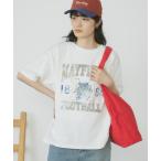 tシャツ ヴィンテージライクピグメントプリントT レディース メンズ