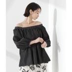 ブラウス シャツ ライトデニムギャザーブラウス(セットアップ可) レディース