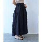 ショッピングリネン スカート リネン　ラップスカート