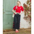 ジーンズ デニム デニムパンツ ハローキティ サイドリボンデニム レディース