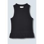 タンクトップ ノースリーブ BLOCKING HEM FLARE TANK レディース